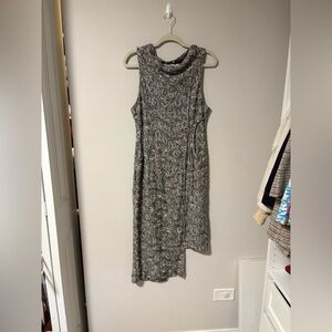 Free People Jacquard Cora Asymmetrical Midi Dress Medium